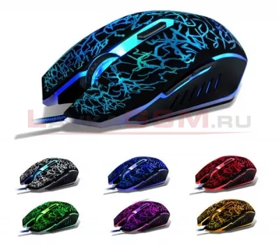 Мышь проводная A70 USB 6 кн. оптическая, светящаяся Мышь проводная A70 USB 6 кн. оптическая, светящаяся