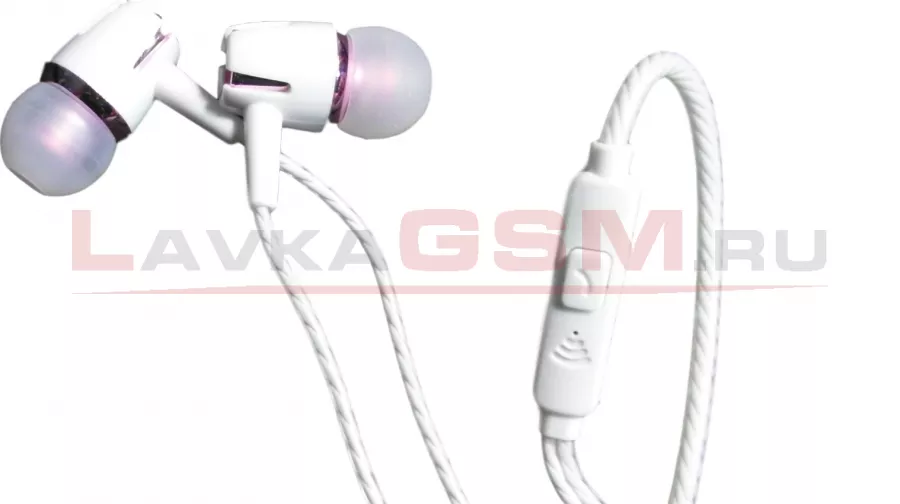 Наушники VPB S9 с микрофоном, Бело-Сиреневые
