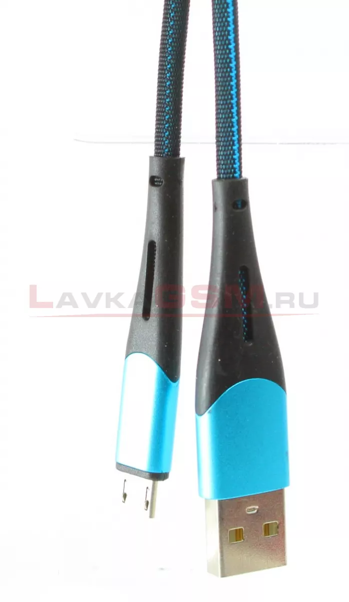 НаUSB Кабель для micro USB XS-019, 2A, Голубой