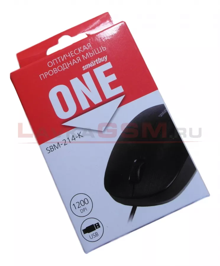 Мышь проводная Smartbuy ONE 214-K (SBM-214-K) черная Мышь проводная Smartbuy ONE 214-K (SBM-214-K) черная