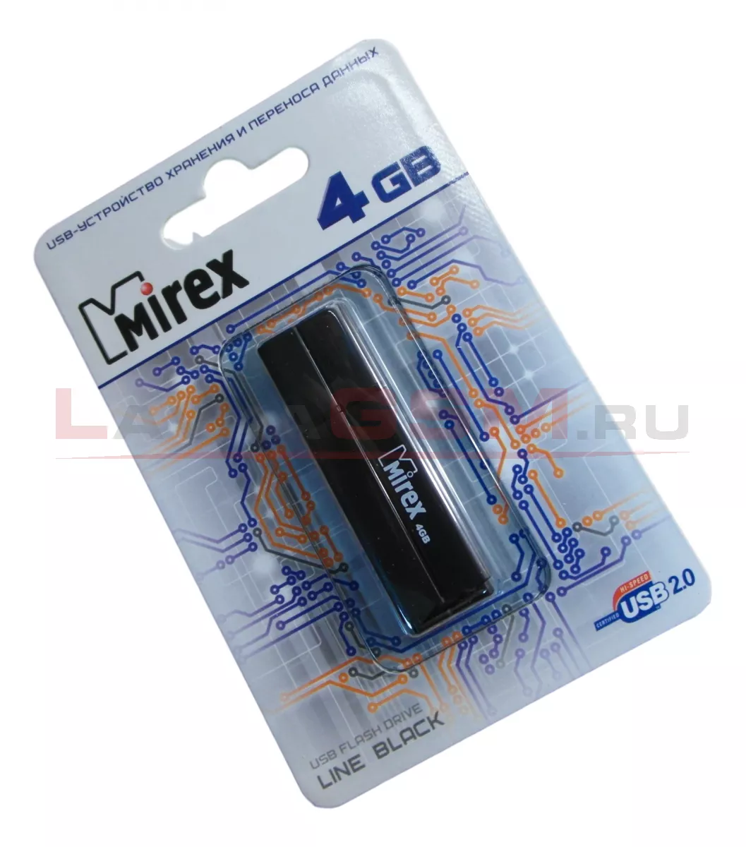 4GB USB Mirex Line Black